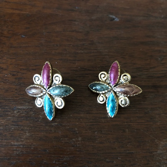 3 pairs of vintage 1980’s earrings - Picture 7 of 8